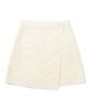 Covernat Woman Cloverheart Quilted Wrap Mini Skirt Light Yellow