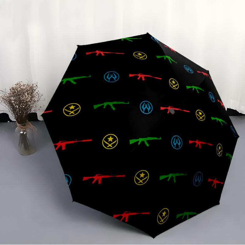 CSGO Fashionable Automatic Opening/Closing Folding Umbrella. Portable and Foldable, Ideal for Gift, Travel, and Daily Use.
