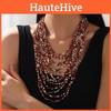 Multilayer Necklace With Acrylic Beads For Women Winter