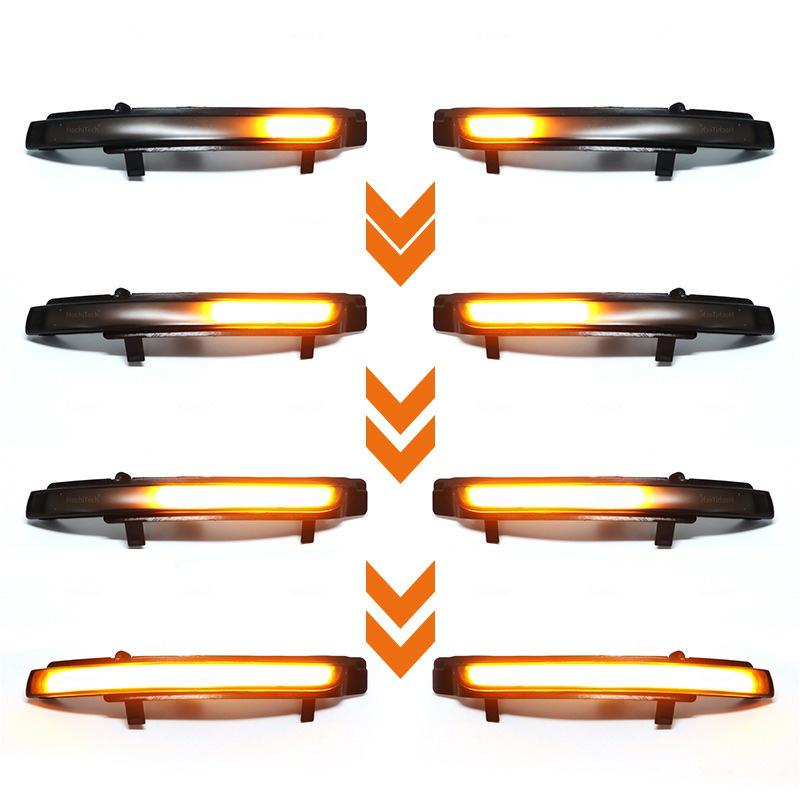 

Compatible with 2009-2013 Skoda Superb: Rearview Mirror LED Flowing Turn Signal Lights Aerospace Aluminum
