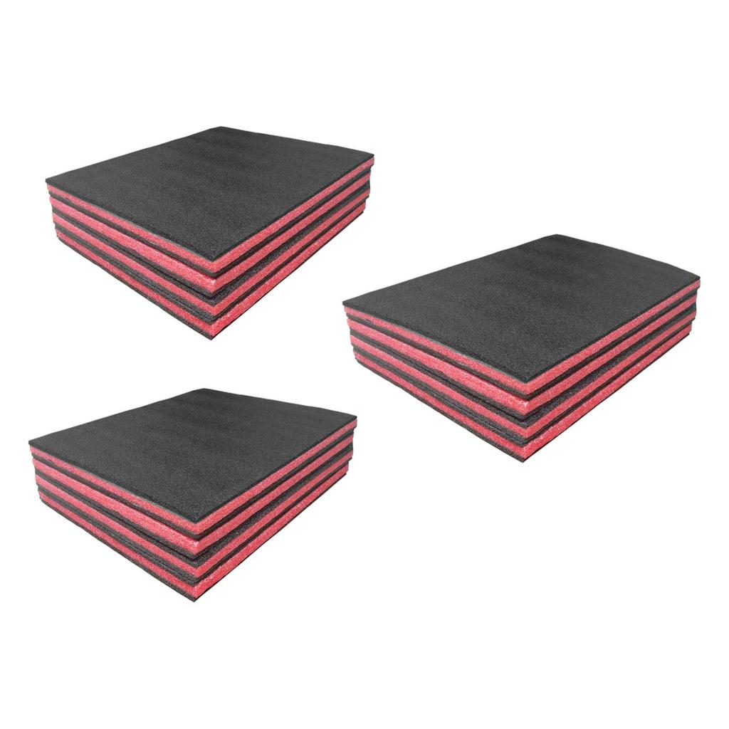 4x Tool Box Foam Inserts Shockproof Protection Tool Foam Sheets for Tabletop Miniatures Shipping Crafting Camera Case Jewelry