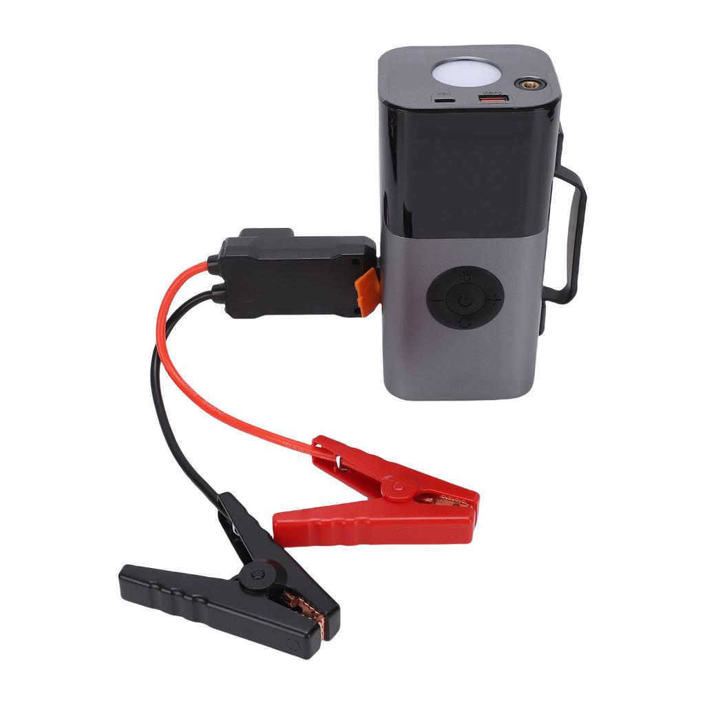 Auto Starthilfe Luftkompressor 12V 10000mAh mit LED-Licht Tragbarer Reifenfüller für Kraftfahrzeuge, Motorräder