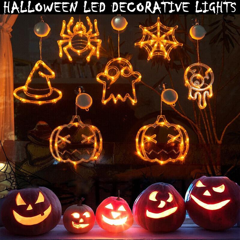 Halloween-Fenster-hängendes LED-Licht, Heimdekoration, Saugnapf, Heimdekoration, Lichter