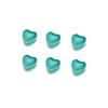 20Pcs/Lot 12*12.3mm Small Flowers Heart Leaves Glass Loose Beads for Jewelry Making Handmade DIY Bracelet Necklace Accessories