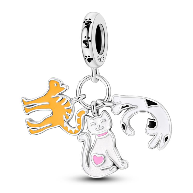 Jungfräuliches Kupfermetall Koala Elefant Kaninchen Haustier 3mm Charm Perlenkomponenten Perlenkomponenten Anhängerperlenkomponenten Ideal Entworfen für Geburtstage Hoch