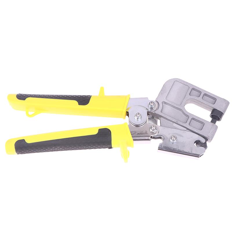 Steel Handle Stud Crimper Double Handed Ceiling Punching Pliers Plaster Drywall Tool For Fastening Metal Studs & Keels