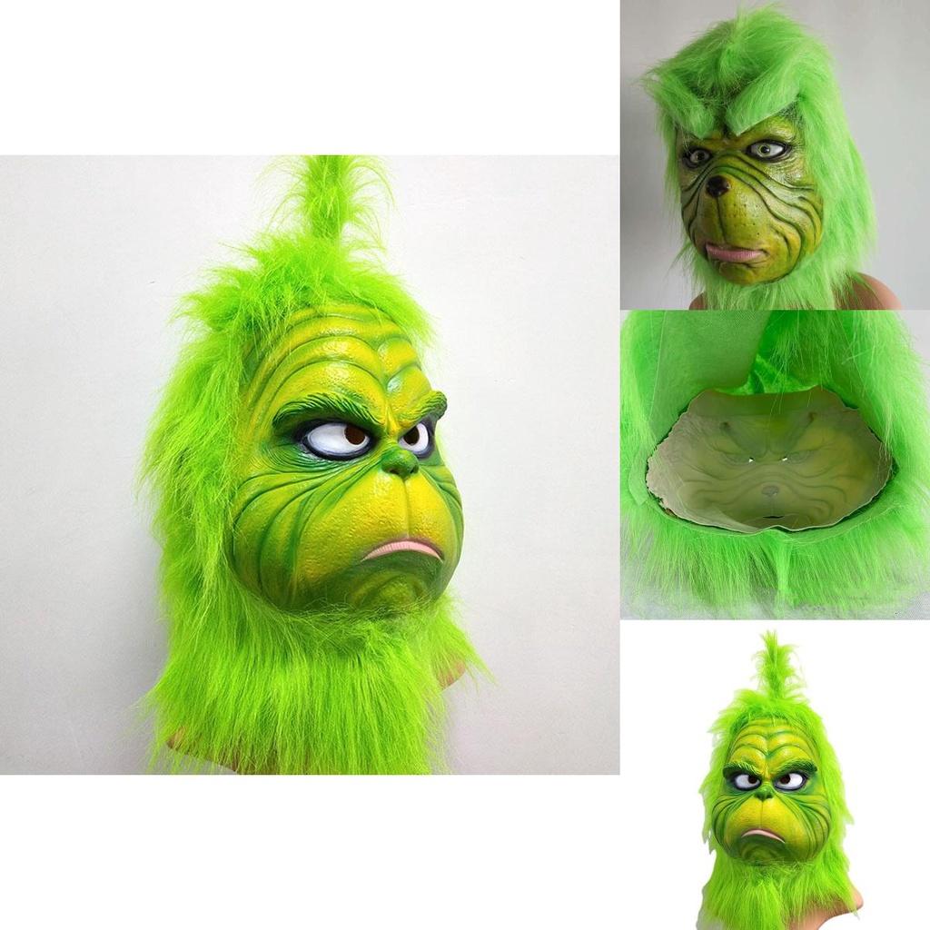 Christmas Grinch Gloves Terrifying Green Monster Costume Accessories