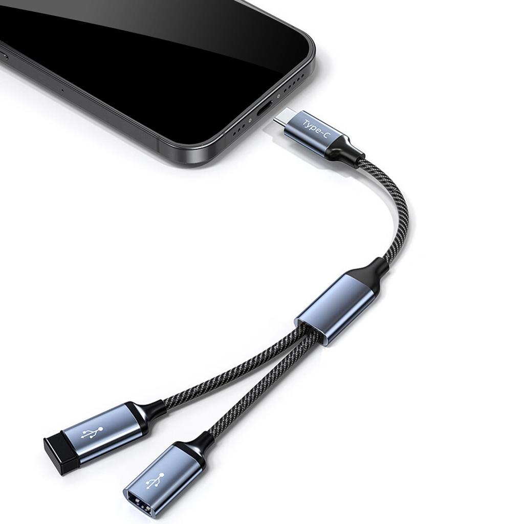 2/3 Port USB C Charging Data Transfer USB C OTG Cable Phone Adapter 2/3 Port Type C to USB Adapter
