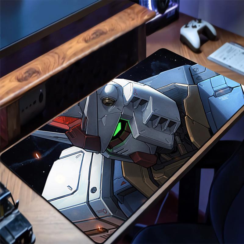 Mousepad Mechanical Warrior RX Gundam Rubber Keyboard Pad Non Slip Desk Mouse Mat HD Desk Mat Gaming Mouse Pad Extended Pad