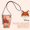 Notre MEGOS Disney Official Licensed Smartphone Pouch, Fashion Shoulder Bag, Crossbody Bag, PVC Neck Pouch with Belt (Nick Wilde)