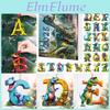 Weihnachts-Dinosaurier-Buchstaben-Anhänger Mit Adventskalender Für Feiertagsdekoration Und Geschenke