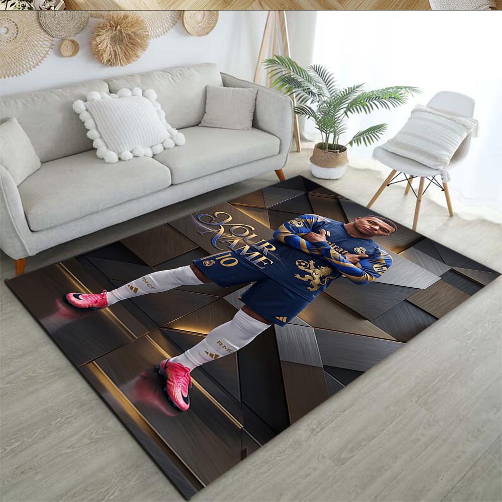 Mbappe Customize Your Name Floor Rug Office Rug Perfect For Game Room Balcony Playrooms Hallway Antislip Carpet Decorate Offices