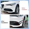 Spoiler Divisor de Para-choque Dianteiro Tampa Lábio Lateral Divisor Acabamento Para Alfa Romeo Stelvio 2017+ Fibra de Carbono