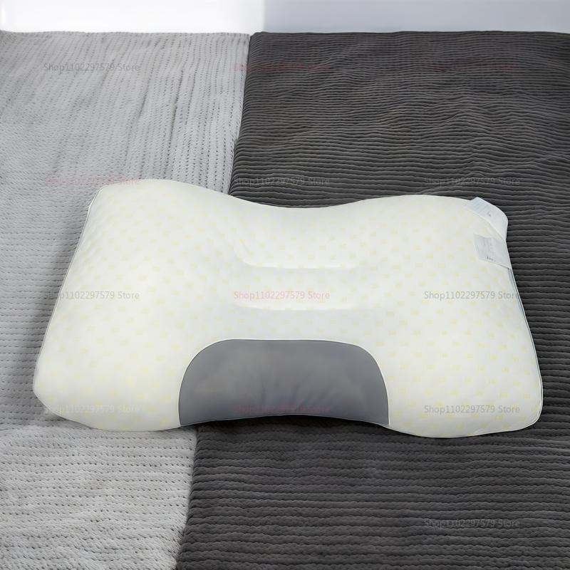 Cervical Orthopedic Neck Pillow for Better Sleep and Neck Support Soybean Fiber SPA Massage Pillow for Home Travel Bedrest