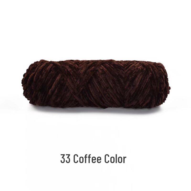 Handmade Chenille Yarn Ball: Velvet Thick Crochet and Knitting Material