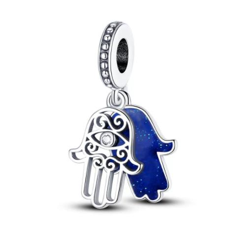 925 Silver Blue Charms Murano Glass Star Octopus Beads Pendant Bracelets Necklaces Womens DIY Jewelry Gift
