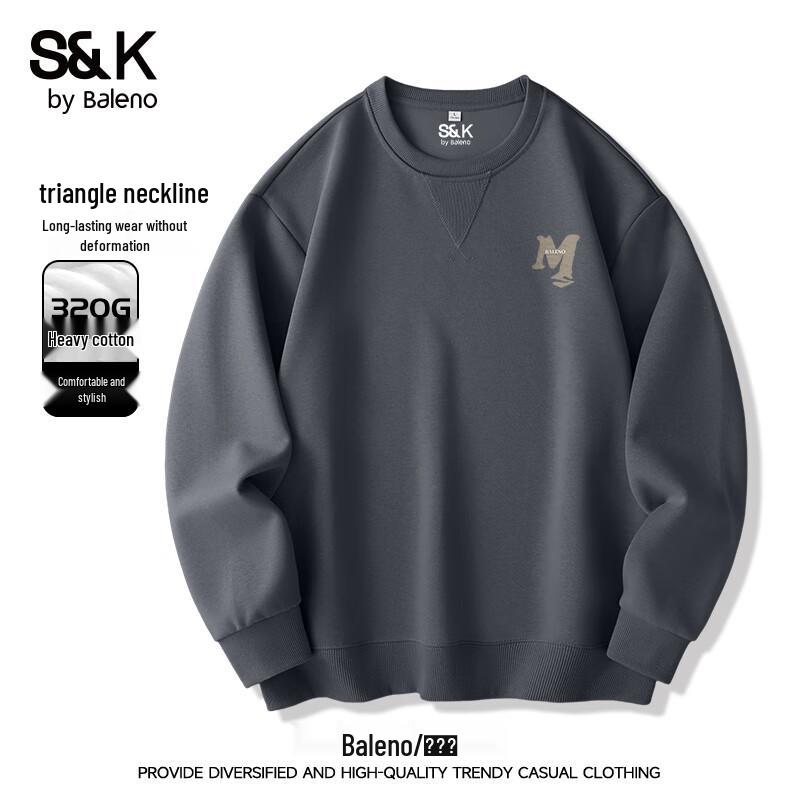 Baleno Men's S&K Series Round Neck Knit Sweatshirt