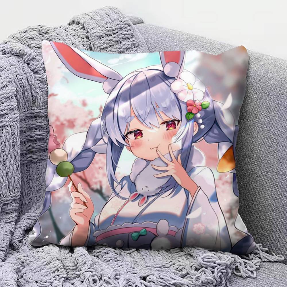 

Usada Pekora Hololive VTuber Anime Girl Pillow Covers Home Sofa Cushion Covers and Aecorative Custom 30X30cm