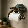 Funny Shark Tissue Holder Ocean Toilet Paper Holder, Turtle/Octopus/Shark Shape, Wall Mount Space Themed Home Decor Saving Resin Organizer,