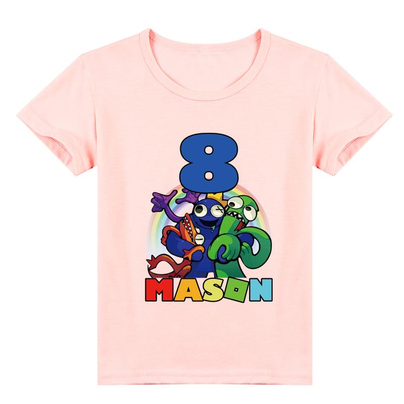Kinder Neuankömmling Mode 3D-gedrucktes Rainbow Friends T-Shirt mit kurzen Ärmeln für Kinder