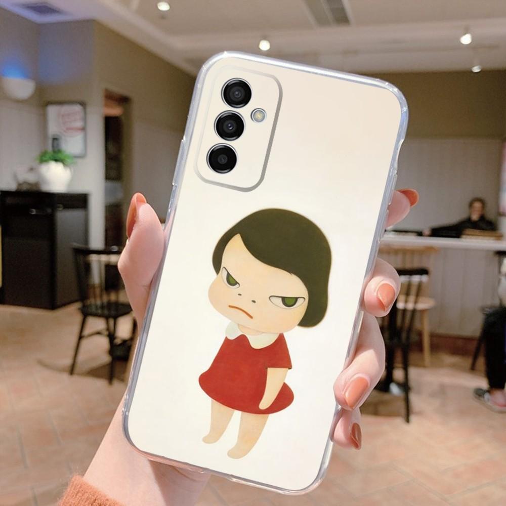 Art Yoshitomo Nara Phone Case Silicone For Samsung S30,S23,21,22,20 Ultra,S20 FE lite,S10,9,PIus Note20ultra Cover Clear