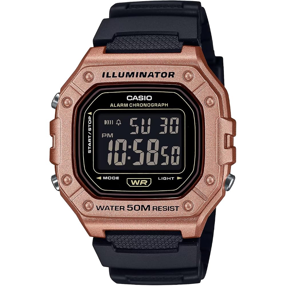 [Casio] CASIO Standard Digital Watch W-218HM-5BV Men s & Women s Cheap Casio Copper Brown Metallic Overseas Model [Parallel Import]