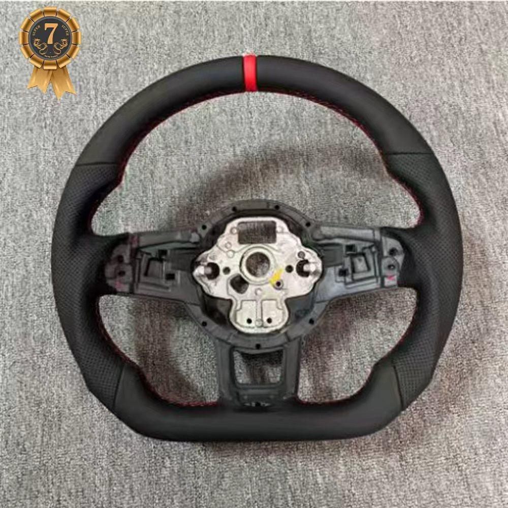 For Volkswagen Golf MK 7 7.5 GTI GTD GTE R Polo Customize RLine Sports Steering Wheel Half Leather Alcantara Multi-color