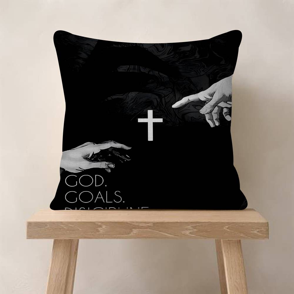 Son Of God Jesus Cross Holy Light Pillowcase Toon Gift Cushion Cover Bedroom Home Sofa Chair Seat Decor Pillow Case