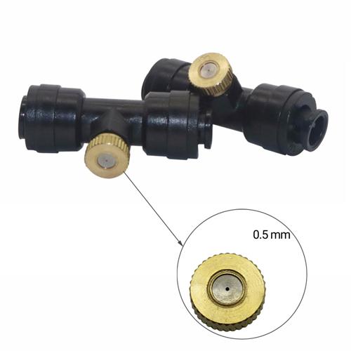 10Pcs Misting Atomization Nozzle Watering Kit 1/4"Slip Lock Low Pressure Garden Irrigation Cooling Landscaping Disinfect Sprayer