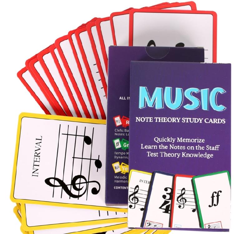 Flashcard Musicali Strumento di Studio Apprendimento Teoria delle Note per Pianoforte Flashcard Carte per l'Educazione Musicale per Studenti di Musica Principianti