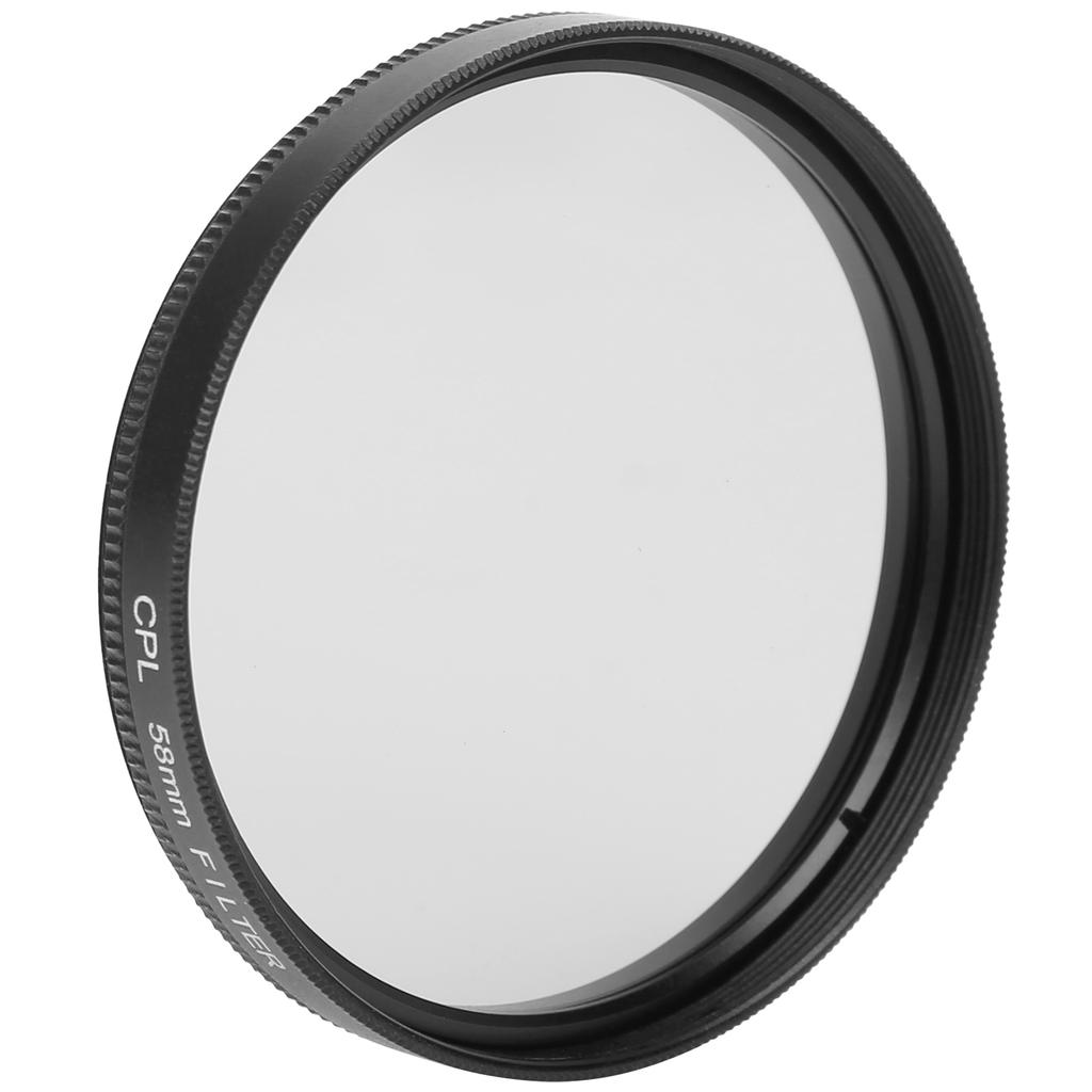 Junestar CPL Lens Filter DSLR Camera Polarizing Filter for Canon Nikon Sony Olympus Fuji58mm