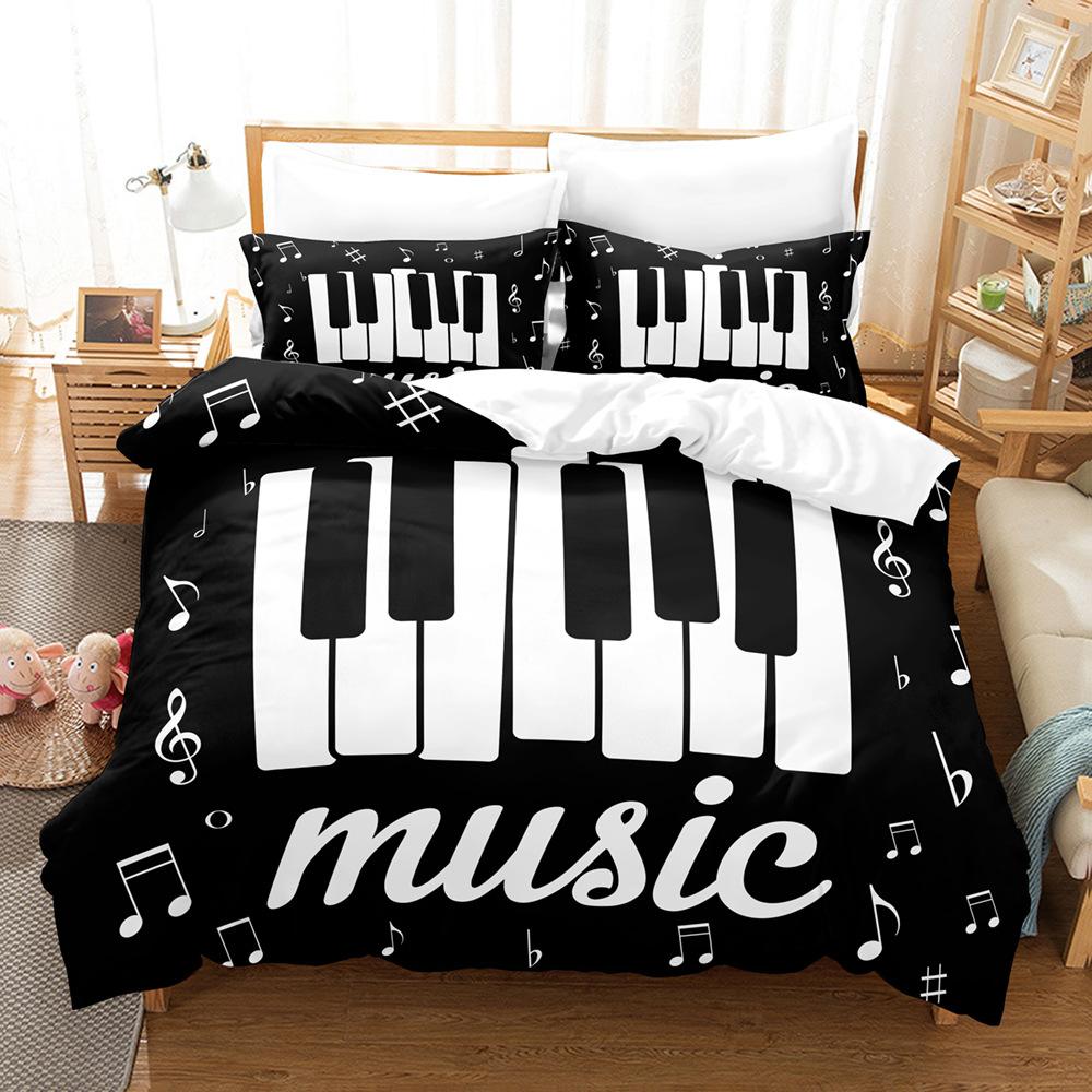 Modedrucktechnologie, 3D-Digitaldruck, Bettwäsche, Bettbezüge, Kissenbezüge, dreiteilige Sets