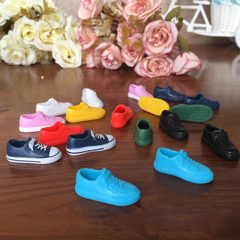 9pairs/lot Sneakers Shoes For Blythe Doll Colorful Doll Shoes For Licca Doll Shoes For Momoko 1/6 Dolls Accessories Kids Toy