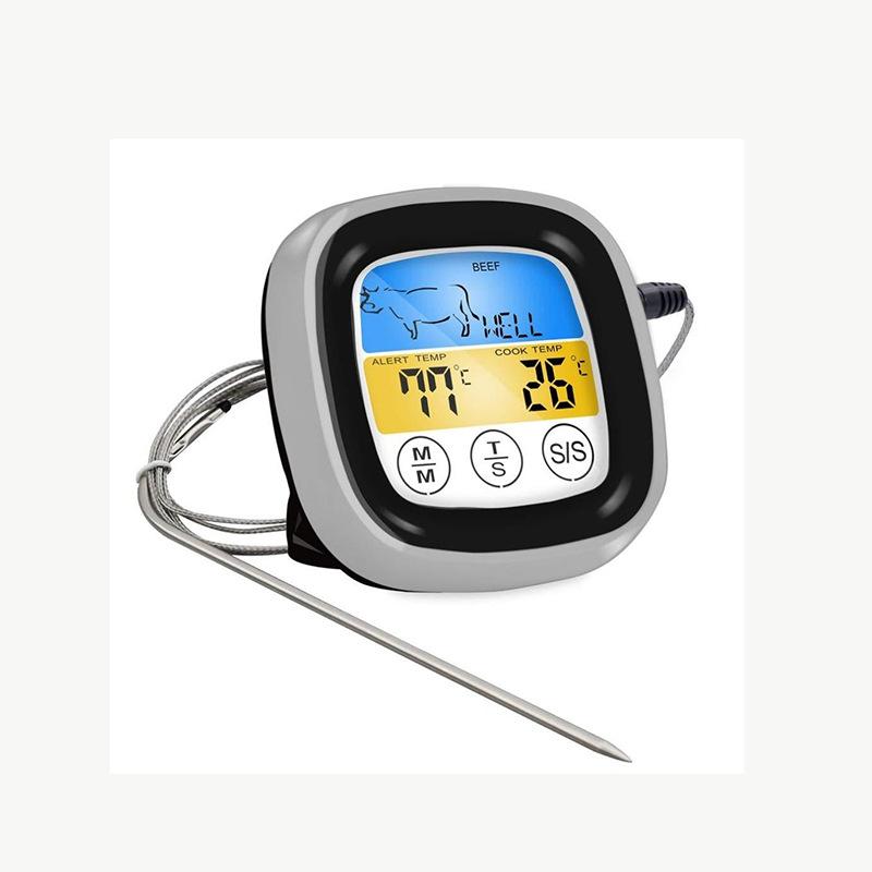 New Kitchen Touch Digital Steak Barbecue Fork Thermometer чёрный