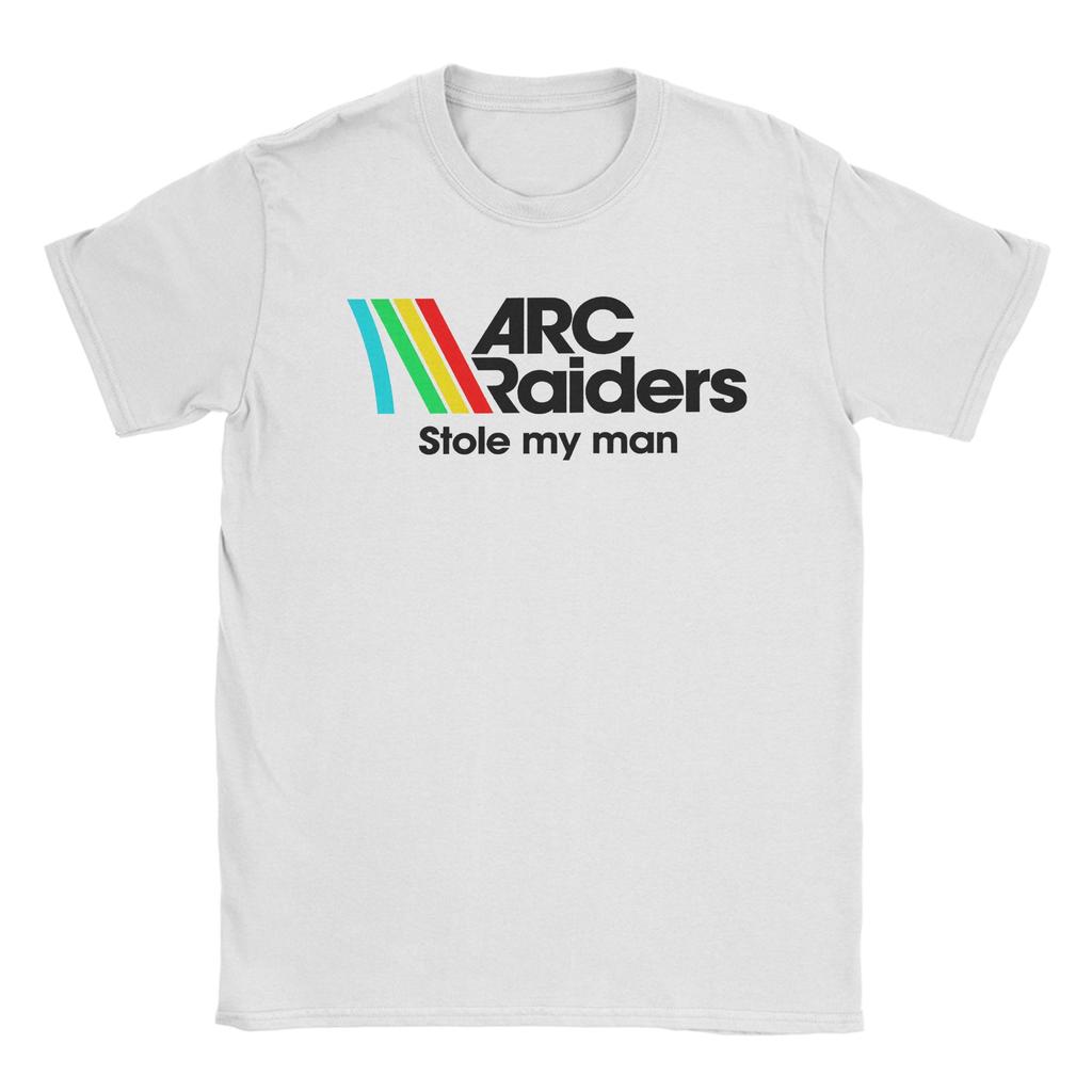 ARC Raiders Spaceport Pure Cotton TShirt For Mens Summer  Y2K Basic T Shirts O Neck Leisure Tees Big Size Custom DIY Clothes