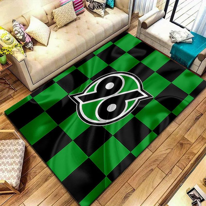 Hannover 96 Teppich für Wohnzimmer Schlafzimmer Zuhause Sofadekoration, Kinder Spiel rutschfeste Bodenmatte