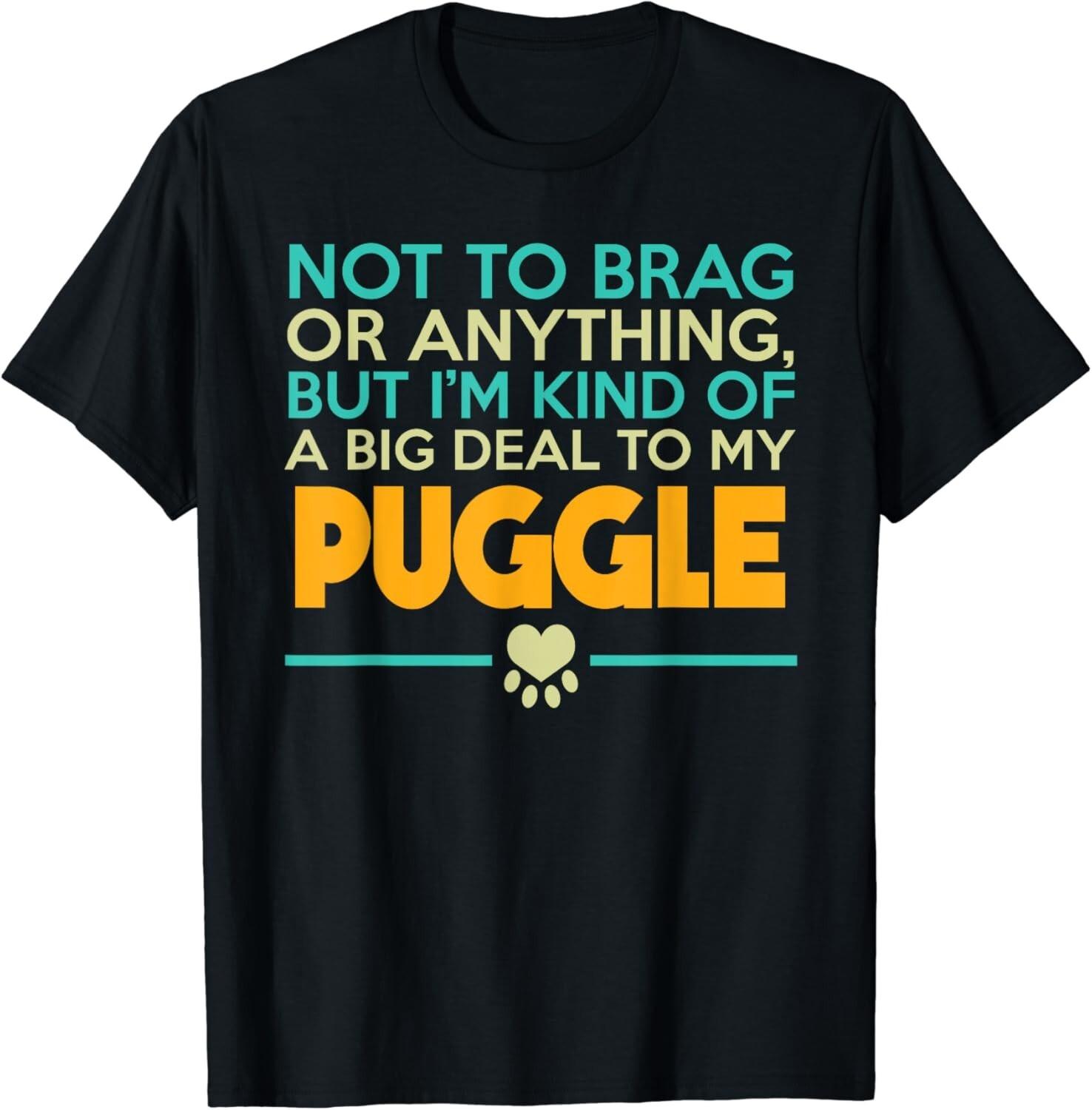 Puggle Dog T-Shirt, Funny Puggle Tee Gift Unisex T-Shirt S разноцветный