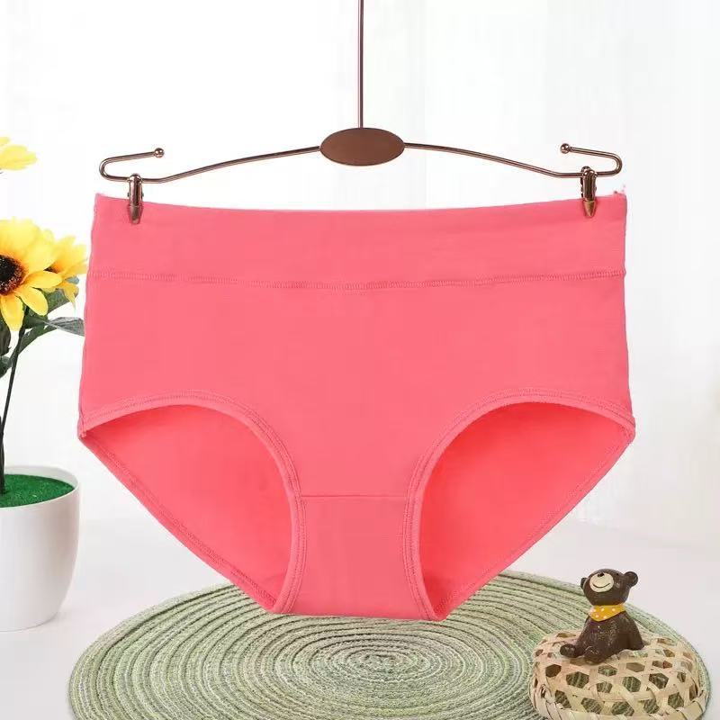 Plus Size Female Spring and Autumn Pure Cotton Belly Lifting Hip Shaping Breathable Waist Triangle Briefs