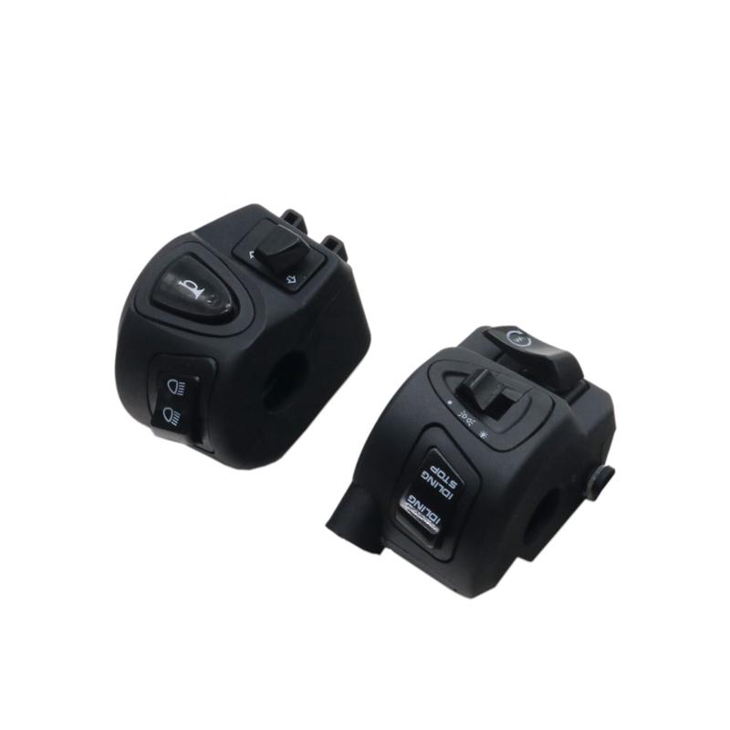 LMoDri 7/8" 22mm Motorcycle Switches Motorbike Horn High/Low Beam Headlight Turn Signal Start Stop Handlebar Control
