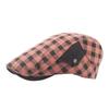 Frühling Und Sommer Baumwolle Und Leinen Kariert Atmungsaktiv Jugendliche Vorwärtskappe Sommer Outdoor Visor Männer Und Frauen Schirmmütze