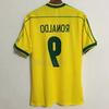 CR7 Retro dres pro dospělé č. 7, Prodyšný rychleschnoucí fotbalový dres pro fanoušky, Sběratelský, Červená/Zelená, M-XXL