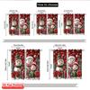2D Flat Printing 2pcs Merry Christmas Curtains Snowman1 Machine Washable Polyester Without Electricity Birthday Party Use for