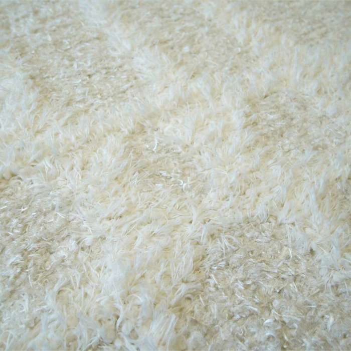 Modern Living Room Rug Geometric Relief Cream 160x220