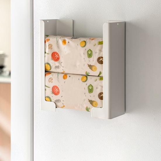 Magnetic Tissue Box Holder Wall Mounted Glove Box Holder Disposable Gloves Dispenser Tissue Holder Magnet for Kitchen Freezer Refrigerator