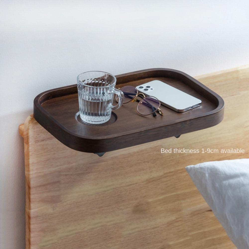 Clamp on Bathtub Side Tray Non-slip Small Side Table  College Dorm Room