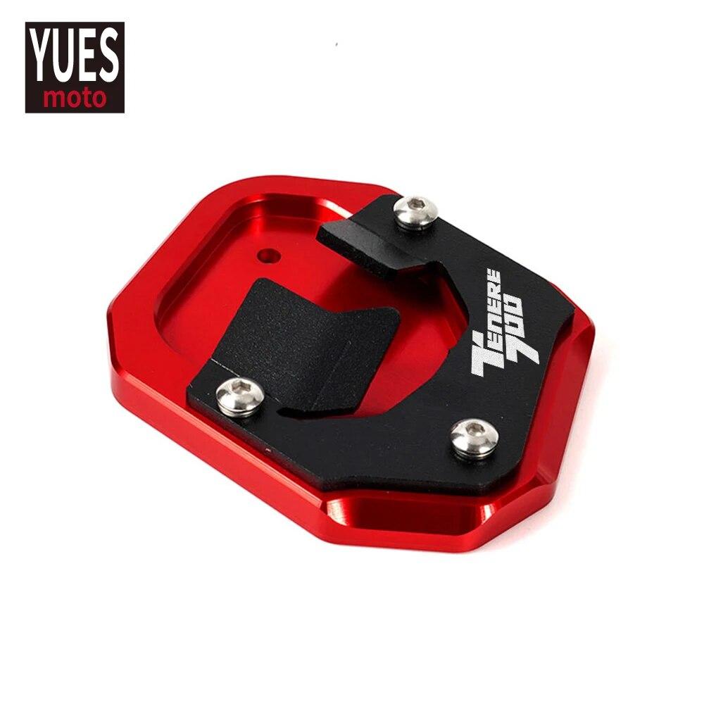 Motorcycle Accessories Aluminum Foot Enlarger Foot Side Stand Extension Plate Fits For Yamaha Tenere 700