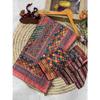 Premium Soft Chinon Printed Mirror Work Saree