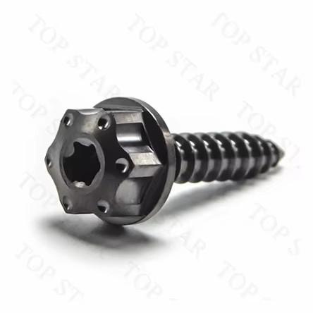 TMJ Gr5 Titanium Bolts Air Filter Bodywork Self-Tapping Screw Flange Head Hex Screw Bolts for Motorcycle Car Bicycle