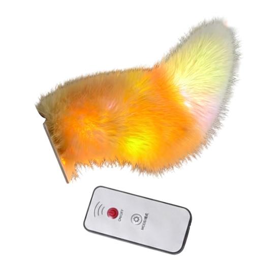 Remote Control Car Tail Sound Activated Wagging Moving Tail with LED Lights Rechargeable Quick