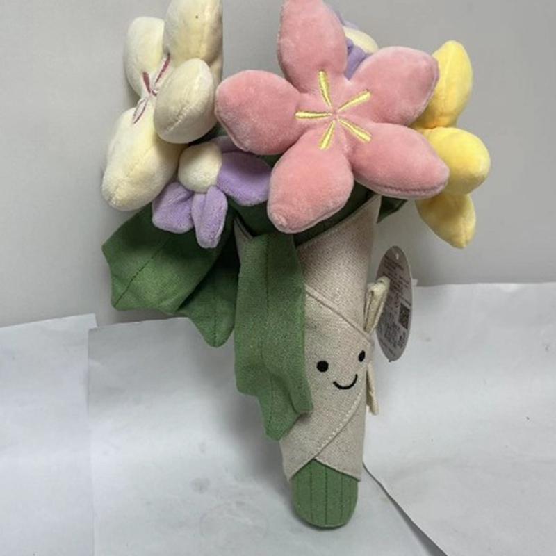 Cartoon Fun Hand-Held Tulip Plush Toy Doll Bouquet Girls Graduation Day Gift Doll
